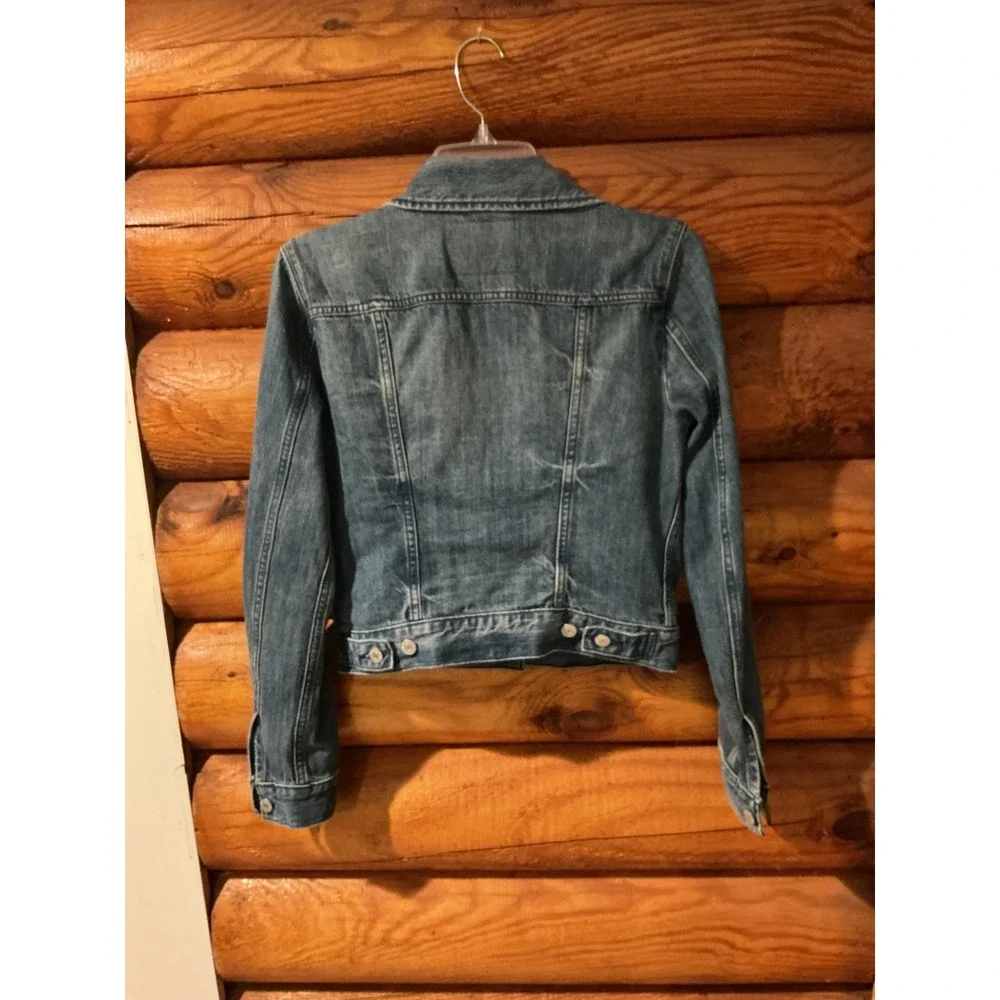 Levis Womens Original Trucker Denim Jacket Medium Wash Blue Jean Jacket Small